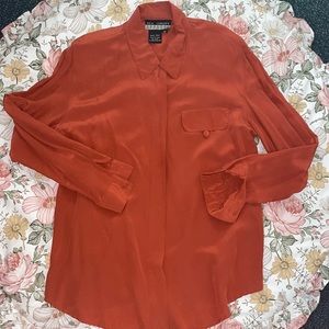 New York Apparel 100% Silk Medium Blouse